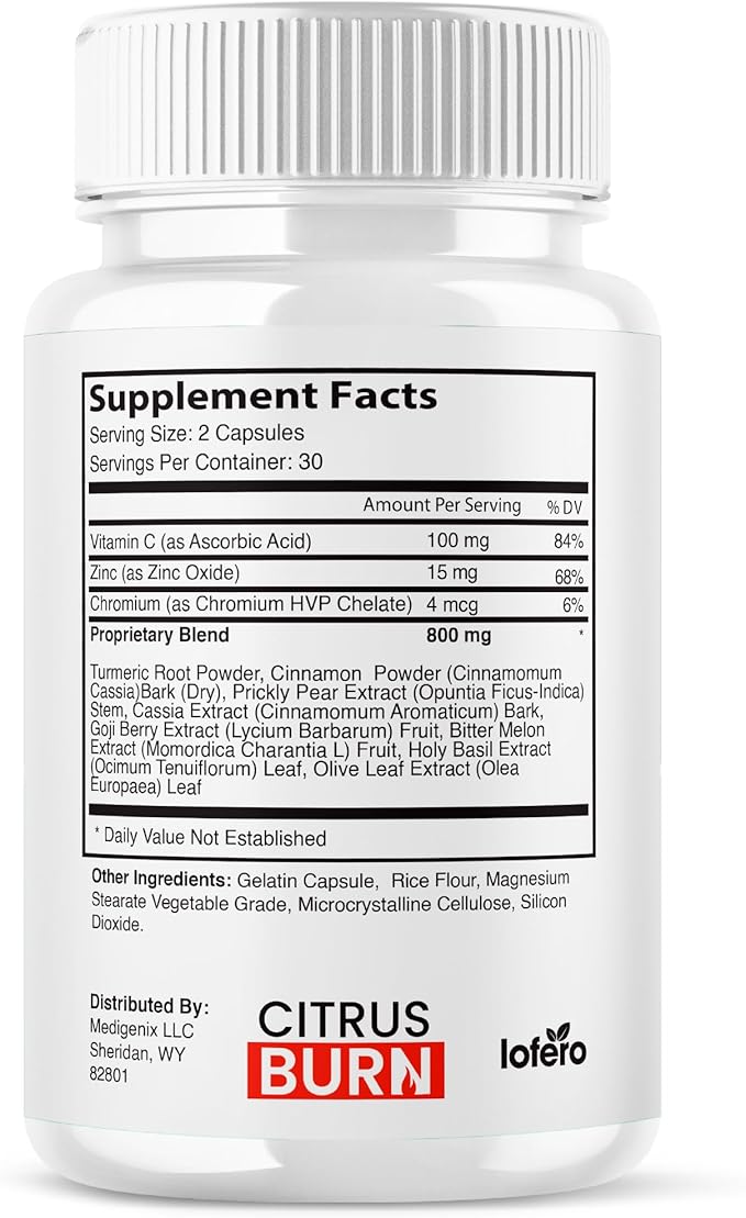 (3 Pack) Citrus Burn Capsules CitrusBurn Supplement Advanced Loss Support Formula Pills Premium All-Natural Daily Vitamin Maximum Energy Healthy Digestion Overall Health Wellness Reviews (180 ct)