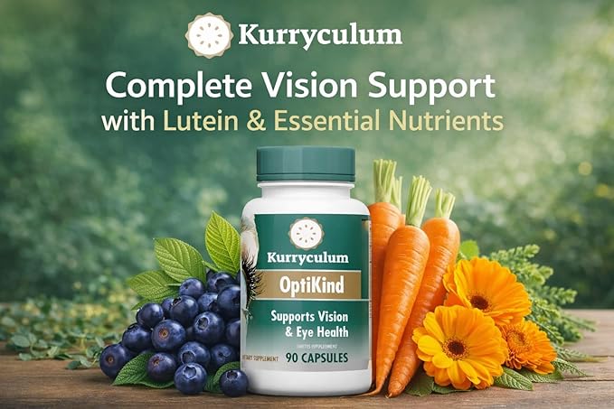 Optikind Best Eye Vitamins for Blurry Vision.Eye Health Supplements for Adults with Lutein for Macular Health Eye Vision Eye Strain and Fatigue.with Zinc and Vitamin A for Support
