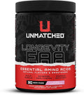 Unmatched Longevity EAA Essential Amino Acids | Muscle Build &amp Recovery | Performance &amp Health-Span Benefits | Natural Flavors &amp Sweeteners | 30 Servings (Pink Lemonade)