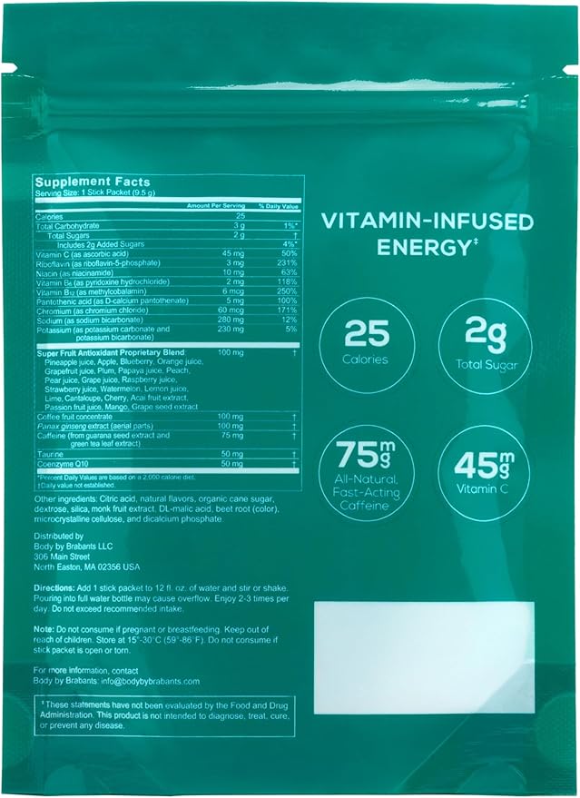 Vitamin Infused Energy Supplement