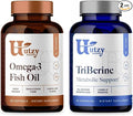 Utzy Naturals Omega 3 Fish Oil 60 Softgels Lemon-Lime Flavor and TriBerine