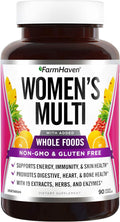 FarmHaven Multivitamin for Women | 22 Essential Nutrients Fruits &amp Veggies Womens Multivitamin | Whole Food Multivitamin Boosts Energy Immune Heart Health | Womens Daily Vitamins - 90 Capsules