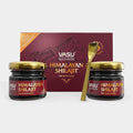 VASU Ayurveda Himalayan Shilajit Resin 400mg – Lab Tested Natural Energy Booster with Fulvic Acid &amp 85+ Trace Minerals – Pure Shilajit for Men &amp Women – 100 Days Supply for Strength &amp Stam