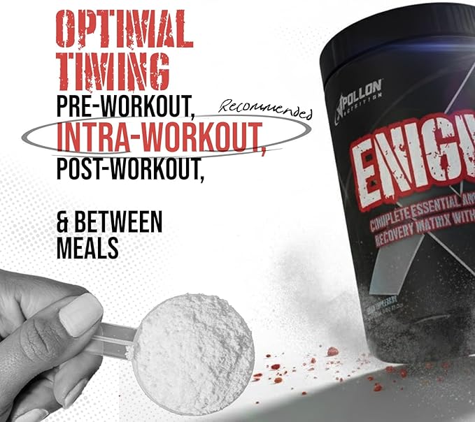 Apollon Nutrition Enigma – Complete EAA + BCAA Recovery Matrix | 23.5g Total Aminos 5g Leucine | Glutamine + Electrolytes | Pineapple 40 Servings