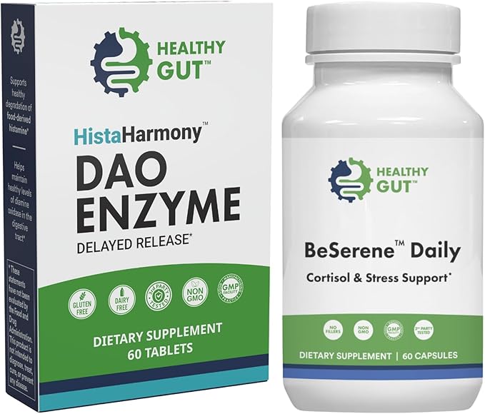 Healthy Gut HistaHarmony 60 Tablets and BeSerene Daily 60 Capsules