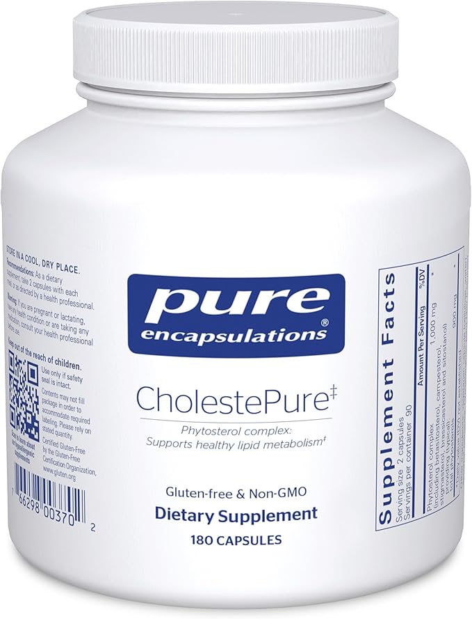 Pure Encapsulations CholestePure | Supplement to Support Cardiovascular Health Enzyme Function and Lipid Metabolism* | 180 Capsules