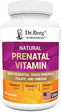 Dr. Berg Natural Prenatal Vitamins for Women (Pregnant &amp Nursing) - Prenatal Vitamins with Folate Vitamins Minerals Omegas &amp11 Powerful Superfoods - Womens Prenatal Multivitamin - 60 Capsu