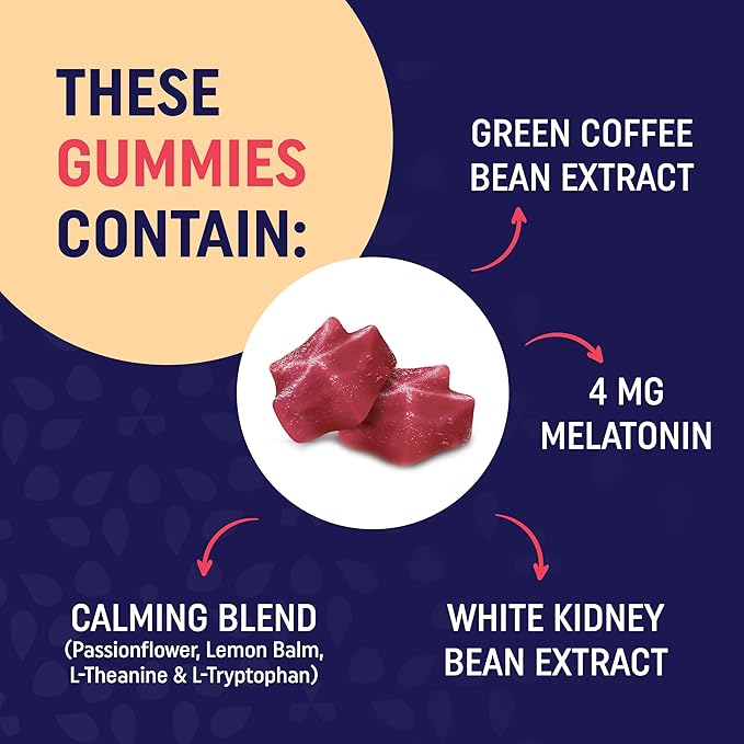 MAV NUTRITION Night Time Fat Burner Gummies and Digestive Enzymes Capsules | Night Time Fat Burning Gummies with Zero Sugar Plus Digestive Enzymes 400MG with Probiotics for Digestive Health