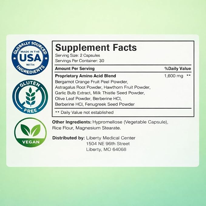 Cholesterol Support Supplement by Dr. Rodney Malisos – Heart Health &amp Cholesterol Wellness Formula with Bergamot Berberine Garlic Milk Thistle &amp Olive Leaf – 60 Capsules
