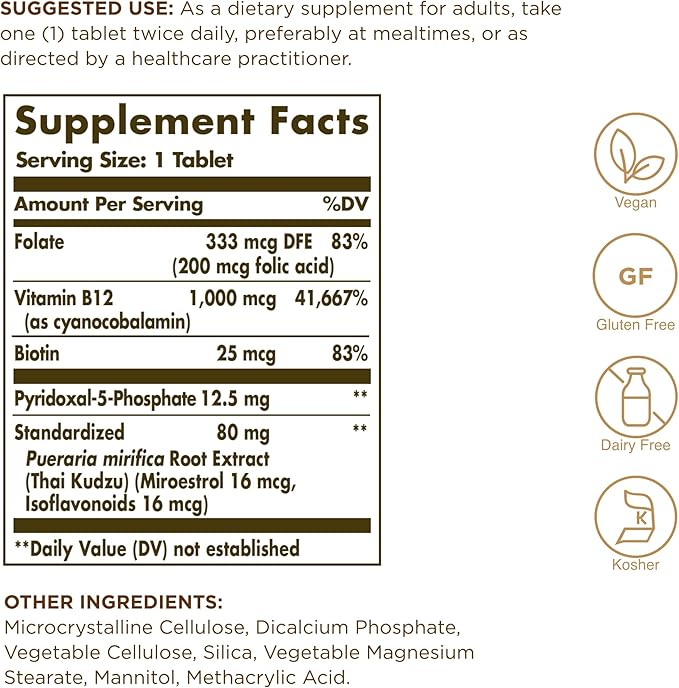Solgar Women’s Balancing Formula - 60 Tablets Pack of 2 - Vegan Kosher Gluten &amp Dairy Free - 120 Total Servings