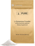 PURE ORIGINAL INGREDIENTS L-Glutamine (2lb) Alpha-Amino Acid Supplement Powder Lab-Verified