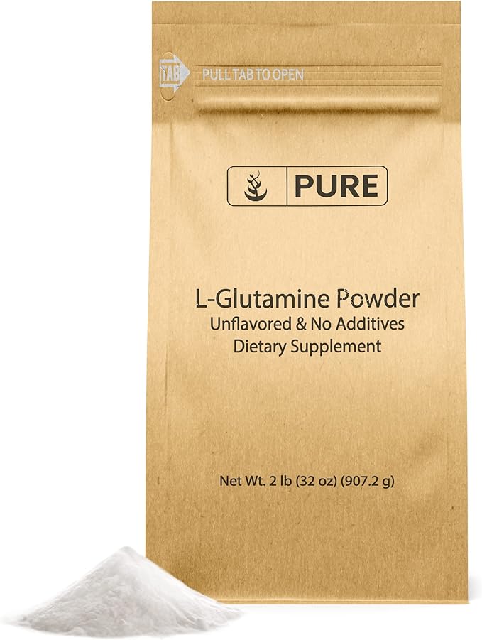 PURE ORIGINAL INGREDIENTS L-Glutamine (2lb) Alpha-Amino Acid Supplement Powder Lab-Verified