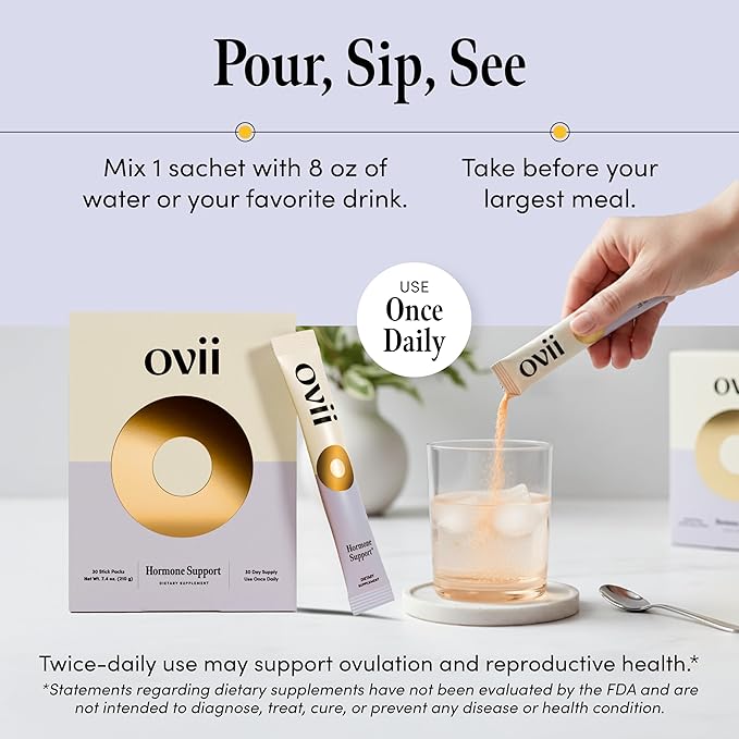 Ovii Ovarian Support for Women: Hormonal &amp Metabolic Balance - 40:1 Myo-Inositol + Reducose® + Vitamin D + Biotin - Supports Cycle Regularity &amp Healthy Ovulation &amp Healthy Metabolism 30 C