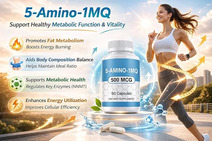 5 Amino 1mq Supplement Capsules 500MCG 60ct (3RD Party Tested)