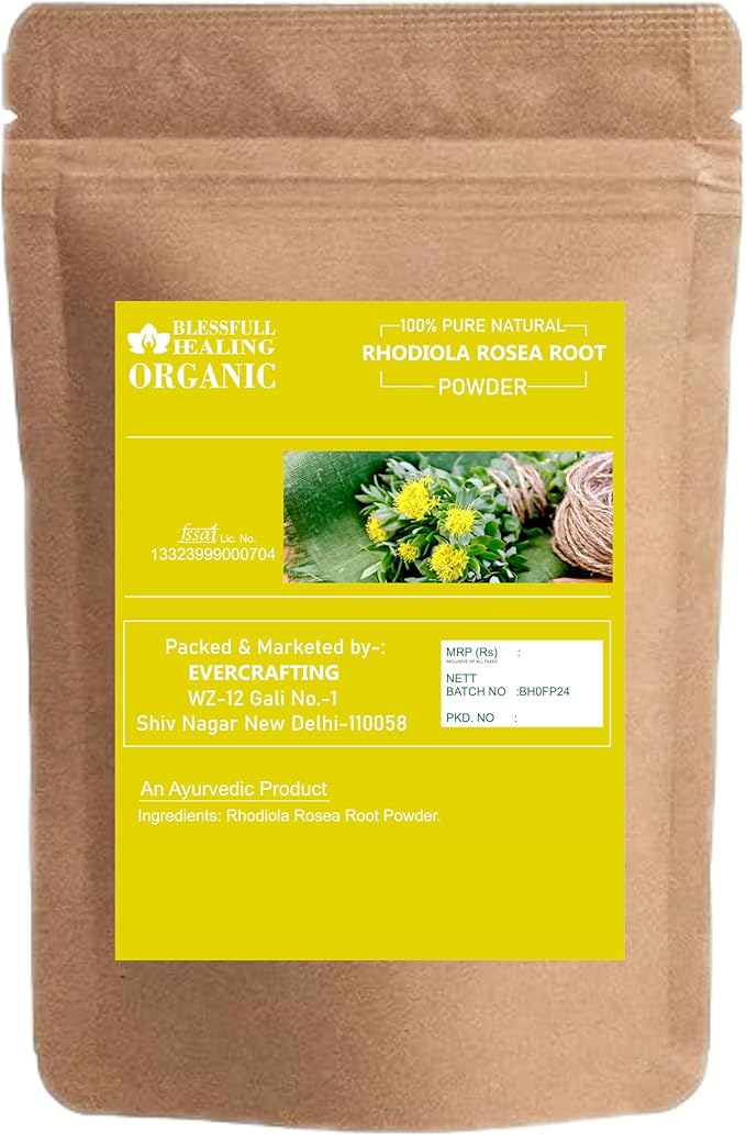Blessfull Healing Organic Rhodiola Rosea Root Powder 100% Pure Natural 300 Gram / 10.58 oz