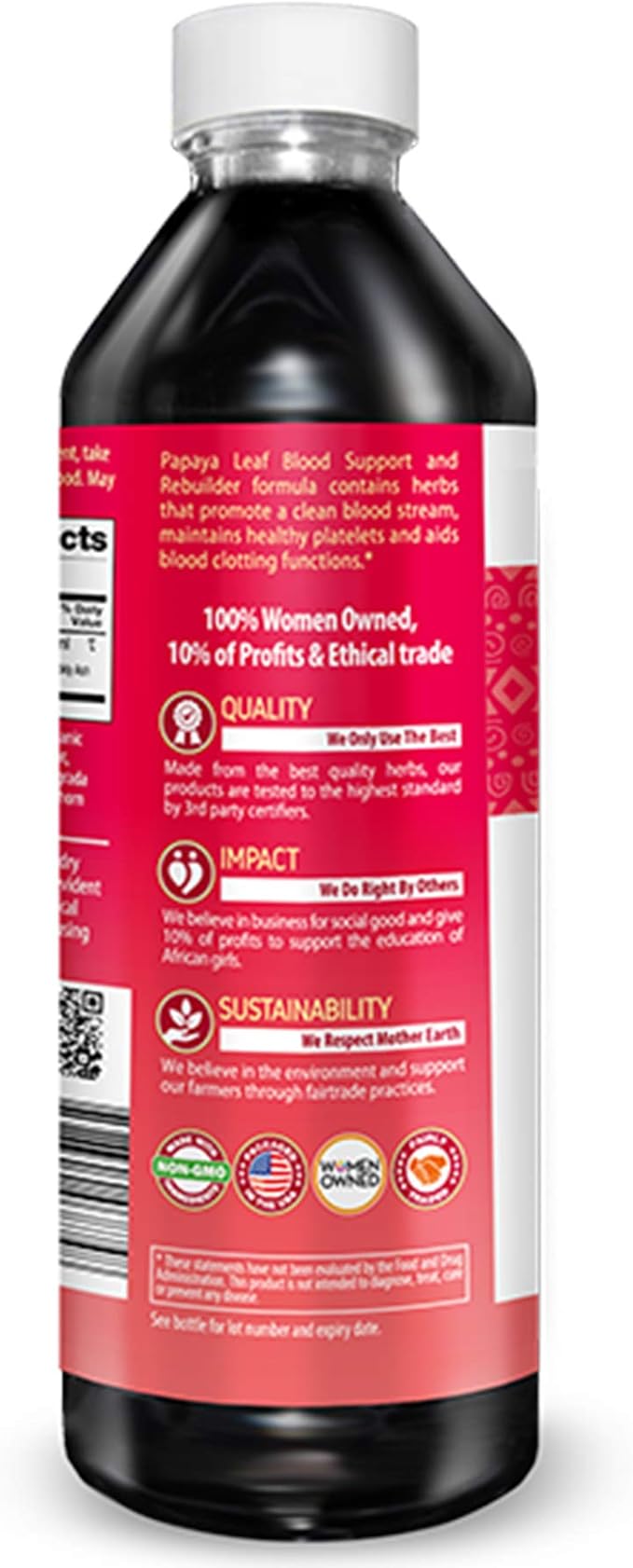 Papaya Leaf Blood Support Liquid - 15X Strength - Papaya Leaf Extract - Healthy Platelets Blood Cleanse Digestion Papaya Enzyme -12oz Liquid - Herbal Goodness (1 bttl)