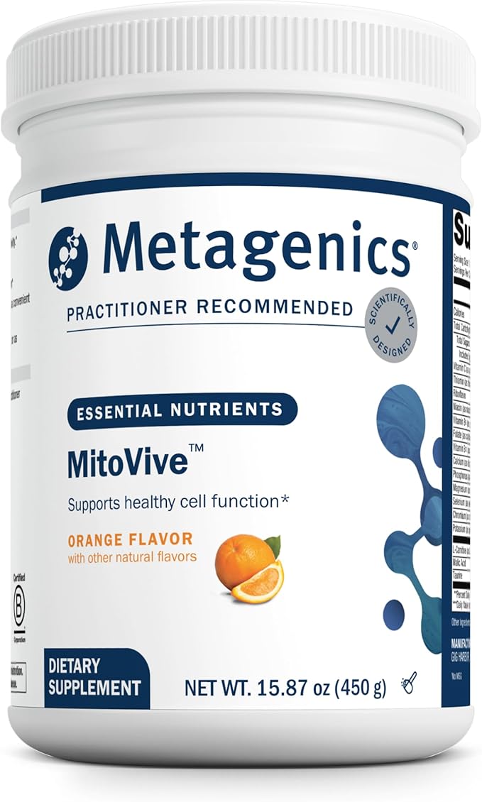 Metagenics MitoVive - Mitochondria &amp Energy Support Supplement* - with Amino Acids Magnesium L-Carnitine &amp Taurine - Supports Cellular Energy Muscle Recovery &amp Stress Response* - 30 Ser
