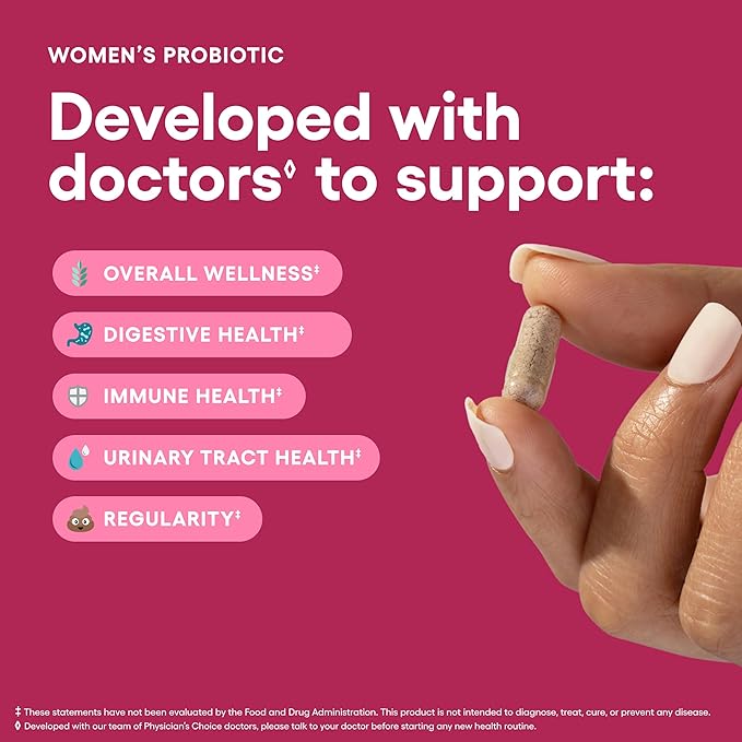 Physician's CHOICE - Women &amp Kids Digestive Care Bundle: Kids Probiotic + Women Probiotic 60ct