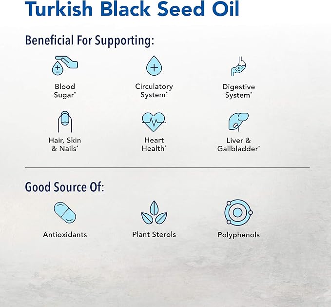 North American Herb &amp Spice Black Seed Oil - 12 fl. oz. - Cardiovascular Digestive &amp Immune Support - Contains Wild Mediterranean Oreganol P73 Oregano Oil - Non-GMO - 72 Total Servings