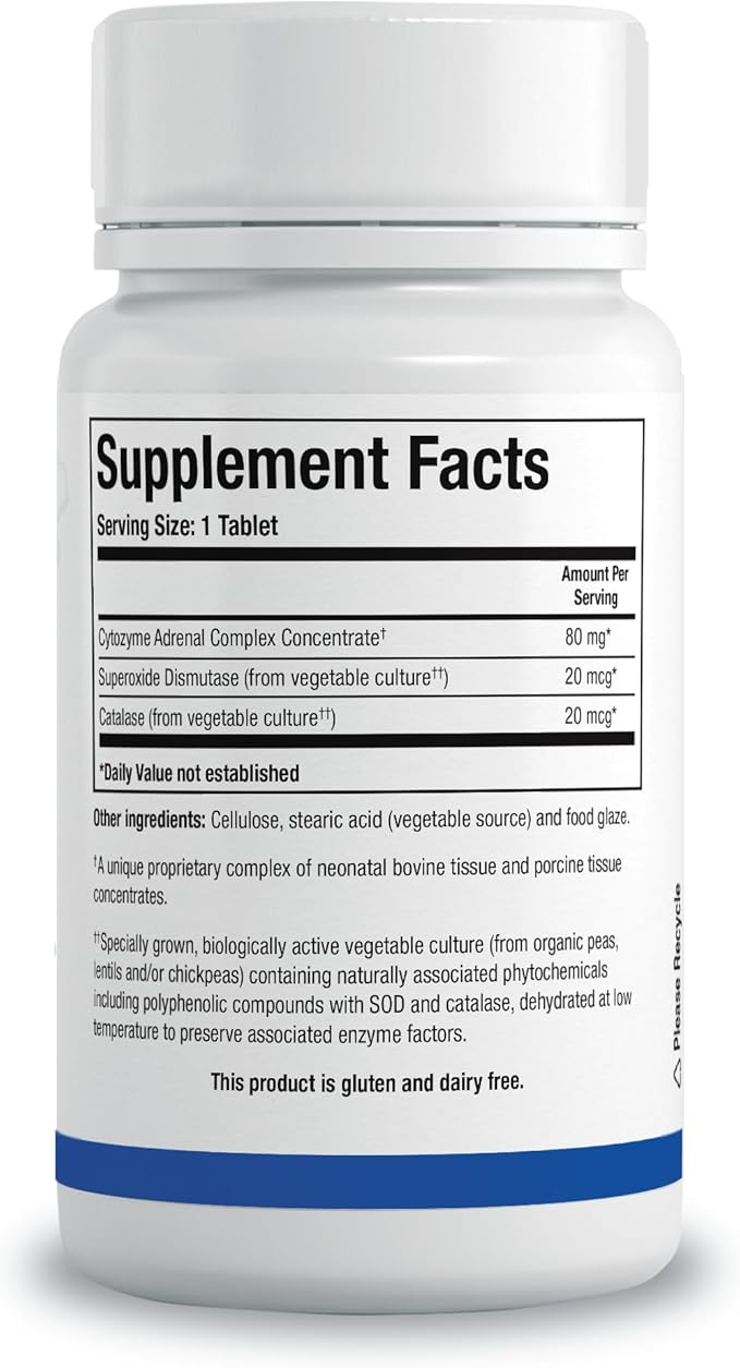 Biotics Research Cytozyme-AD™ Adrenal Support Supplement for Women &amp Men– Supports Healthy Adrenal Function Normal Energy Levels &amp Overall Wellbeing &amp Promotes Calm – 180 Tablets