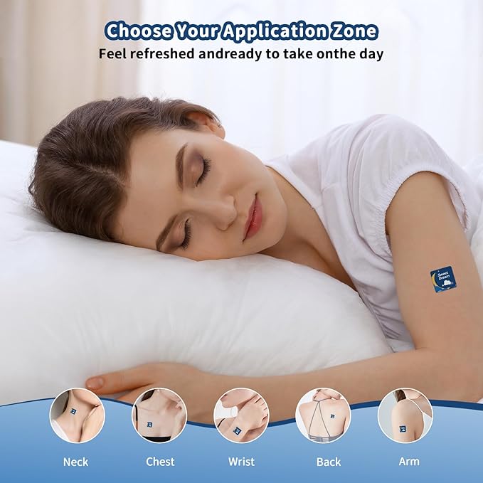 Sleep Patches for Adults with Magnesium and Sour Cherry Extract - Plant-Based Sleep Aid - Easy to use Suitable for Both Men and Women-2 Box 120 Count -SP01
