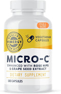 Vimergy Micro-C® Vitamin C Capsules – 500mg per Capsule Supports Immune Health* Promotes Collagen Production Supports Healthy Bones* Kosher Vegan &amp Gluten-Free Regular Size 180 Capsules