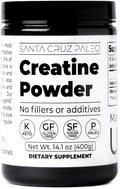 Santa Cruz Paleo Creatine Monohydrate Powder Micronized Unflavored Pre Workout and Muscle Support Supplement Gluten Free Keto Mix with Water or Shakes No Fillers or Additives 80 Servings 400g