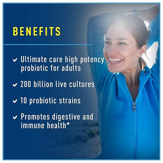 Renew Life Adult Probiotic - Ultimate Flora Probiotic Extra Care Probiotic Supplement - 200 billion - 7 Day Program 7 Packets (Packaging May Vary)
