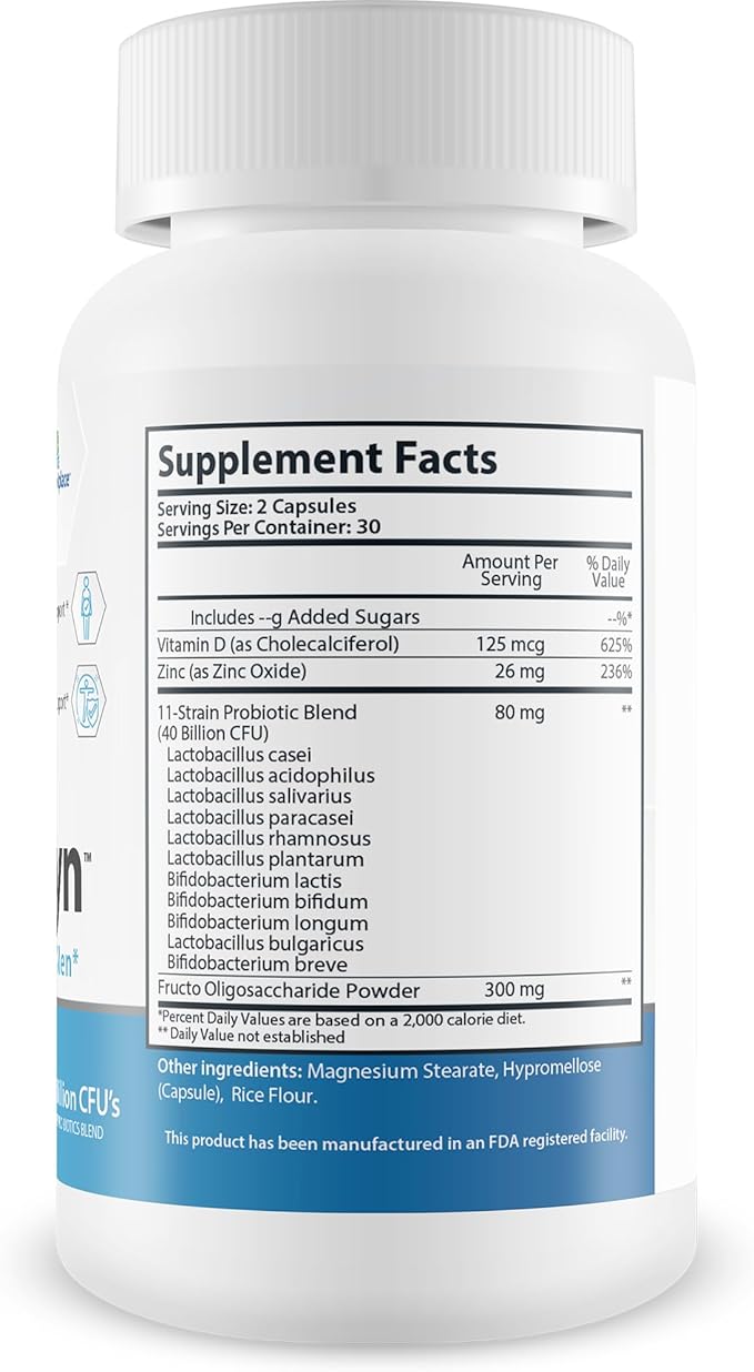 Probiotic Vardaxyn - Our Best Premium Male Formula - Pre/Probiotics for Men - Male Probiotic Formula to Support Male Health - Gut Health - Mood - Digestive Health - Immune Health