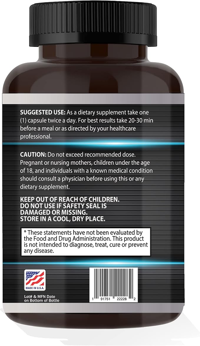 Digestive Enzymes and Priobiotics Blend - 60 Ct Protease Lipase Lactase Galactosidase Acidophilus Casei Plantarum