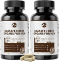 M inch Beef Organs Supplement Beef Liver Capsules with Kidney Pancreas Tribulus Terrestris CoQ10 Zinc &amp Magnesium for Men's Vitali*ty Energ*y Immune Support Gluten-Free Non-GMO 240 Cou