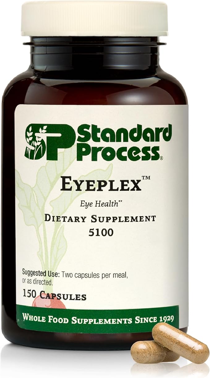 Standard Process Inc. Iplex - Whole Food Vascular Supplement Eye Health and Eye Support with Shiitake Mushroom Phosphoric Acid Rice Bran Organic Carrot Arrowroot Flour Alfalfa - 150 Capsules
