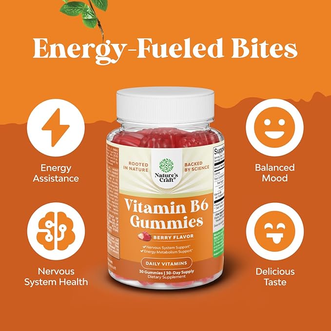 Bundle of Digestive Enzymes with Ox Bile Supplements for No Gallbladder for Pancrease Cleanse &amp Detox and Potent Vitamin B6 Gummies for Adults - Vitamin B Complex Supplements for Nervous System