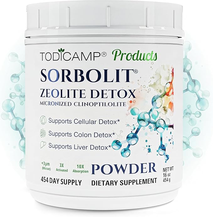 Zeolite Detox Sorbolit - Zeolite Binder Supplement for Full Body Detox - Gut Cleanse Cellular and Liver Detox (1 Pound (Pack of 1))