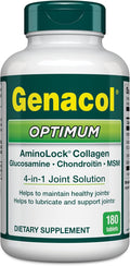 Genacol Optimum – Glucosamine Chondroitin MSM &amp Ultra-Hydrolyzed Collagen Joint Support Tablets 180 Count (60-Day Supply)