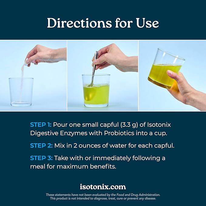 Isotonix® Digestive Enzymes with Probiotics | DigeZyme® Multi-Enzyme Complex &amp Lactospore® Bacillus Coagulans | Nutrient Absorption Gut Balance &amp Digestive Health | Vegan Gluten-Free | 90 Se