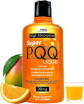 Super PQQ Liquid - Highly Absorbable Pyrroloquinoline Quinone 20 Milligram Best Liquid PQQ for Mitochondrial Biogenesis Supports Heart Health Cognitive Function and Mental Focus