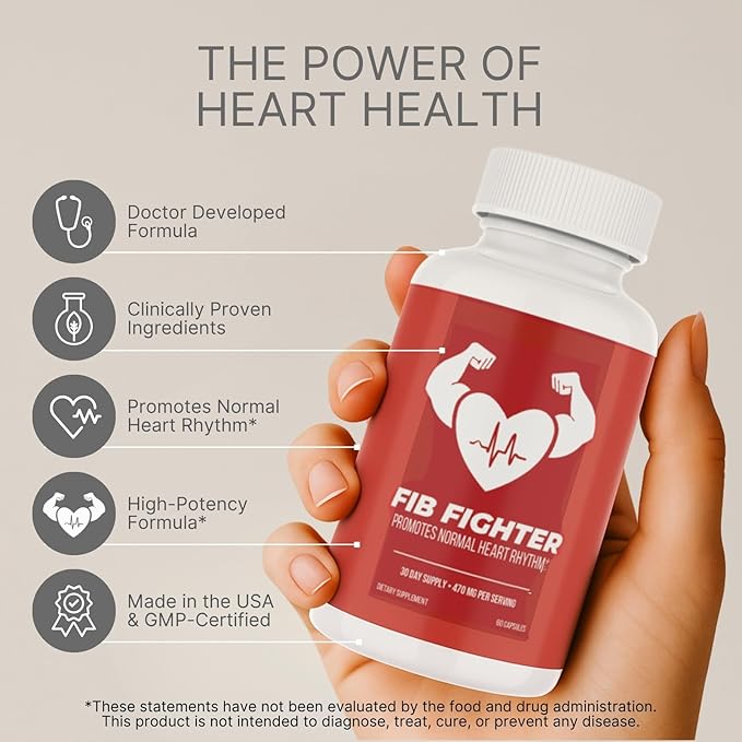 Heart Rhythm Support Supplement | Doctor-Developed | CoQ10 Magnesium &amp Vitamin C | Supports Normal Heartbeat &amp Cardiovascular Health | Vegan Non-GMO | Made in USA | 60 Capsules – 30 Day Supp