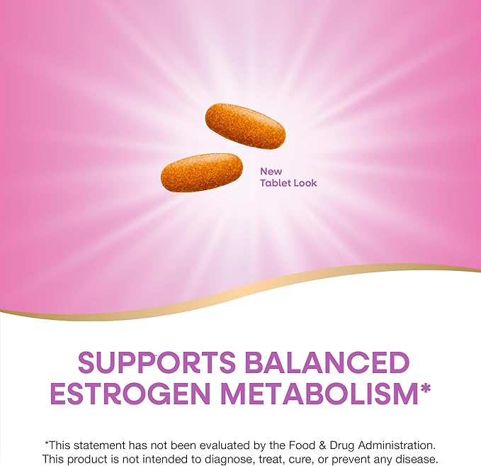 Nature's Way Protective Breast Formula Supports Balanced Estrogen Metabolism* Supports Premenstrual Breast Comfort* with BR-DIM Turmeric Extract and Vitamin D3 60 Tablets (Packaging May Vary)