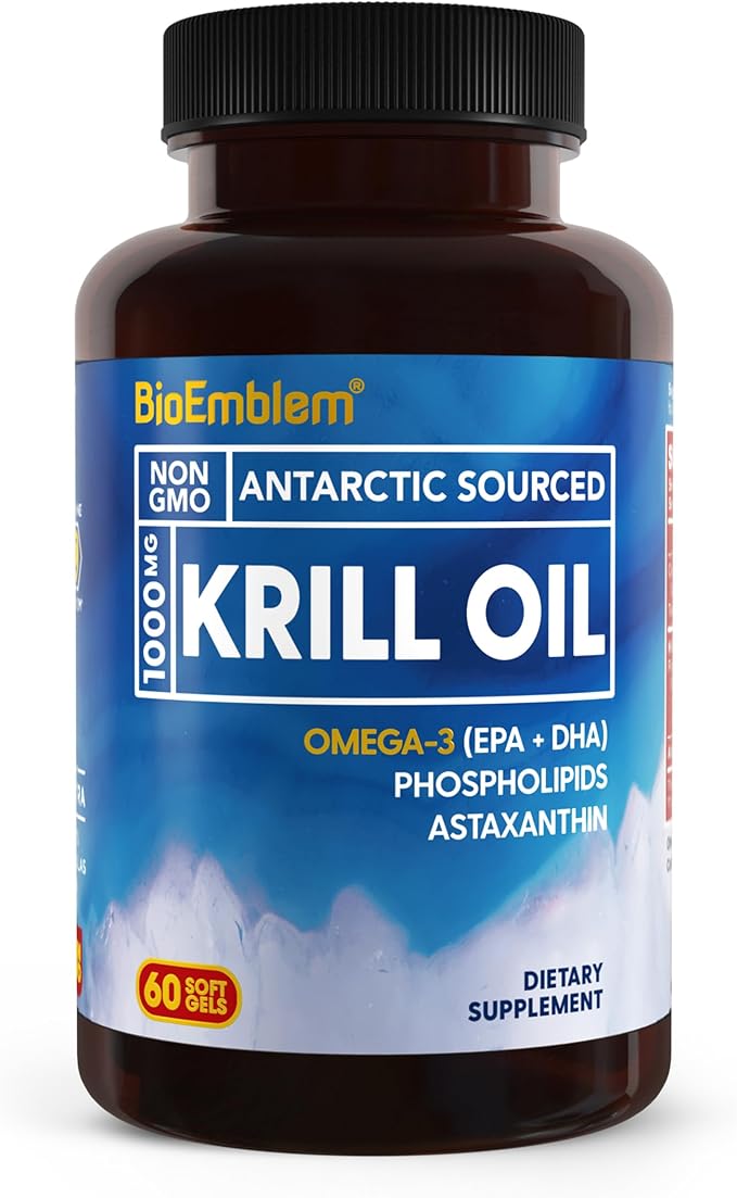 BioEmblem Antarctic Krill Oil Supplement and Women's Multivitamin