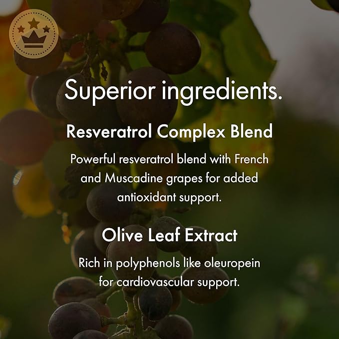NAOMI Italian Citrus Bergamot 500mg + Resveratrol Award-Winning Cardiologist Dvlpd Supports Normal Cholesterol &amp Healthy Cellular Function 7 Key Polyphenols Resveratrol &amp Olive Leaf 90-Da