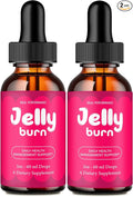 Jelly Burn Drops Official Jelly Burn Supplement Drops with All Natural Ingredients - Maximum Strength Advanced Formula Overall Health &amp Wellness Premium JellyBurn Droppers Support Reviews (2 Pa