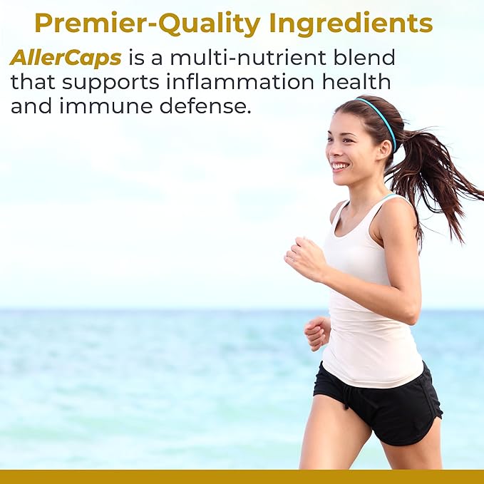 Premier Research Labs AllerCaps - A Lung Health Supplement with NAC/N-Acetyl Cysteine Featuring Bromelain Reishi Mushroom &amp Quertecin Immune Support Formula - 60 Vegetarian Capsules