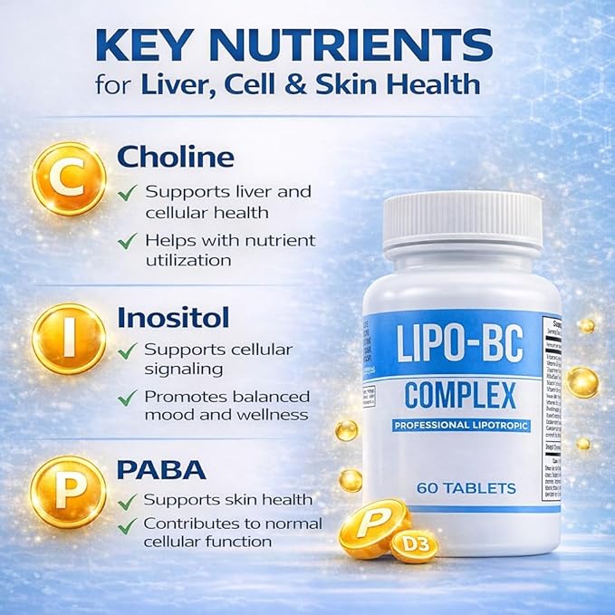 Lipo-BC Complex Lipo BC (60 Tablets) Manufactured by Legere Pharmaceuticals for ES Global