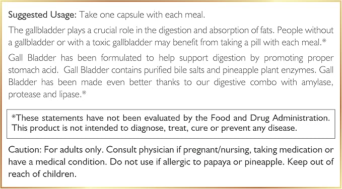 Coco March Gall Bladder Formula-Ideal After Gall Bladder Surgery-Gluten Free Soy Free Dairy Free Keto Friendly Paleo Friendly 90 Capsules-90 Servings Supports Digestion and Nutrient Optimization
