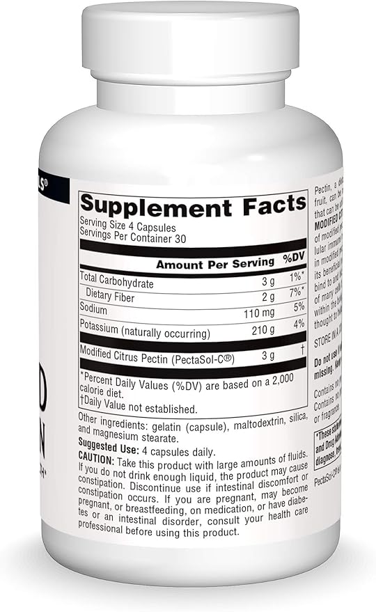 Source Naturals PectImmune Modified Citrus Pectin For Cellular Immune Health* 750 mg - 120 Capsules