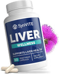 Liver Wellness - Liver Cleanse Detox &amp Repair for Liver Health with Artichoke Extract Milk Thistle Dandelion Beet Root Turmeric &amp More - Vegetarian Non-GMO Gluten-Free Made in USA