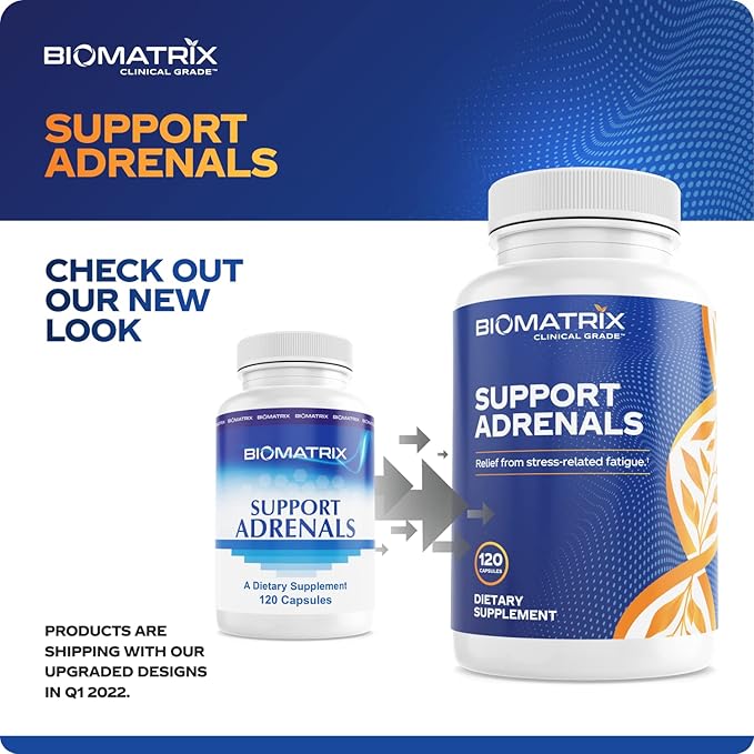 Adrenal Fatigue Supplement Cortisol Manager 5-MTHF B Vitamins Vitamin C Adaptogens Bioflavonoids DHEA Inositol 30-60 Day Supply | 120 Veggie Caps