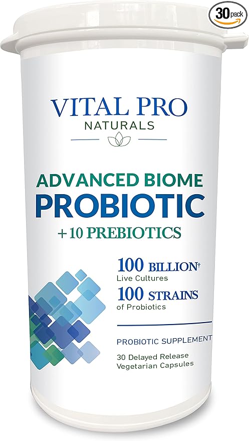 Vital Pro Naturals - Advanced Biome Probiotic Plus Prebiotics 30 Capsules