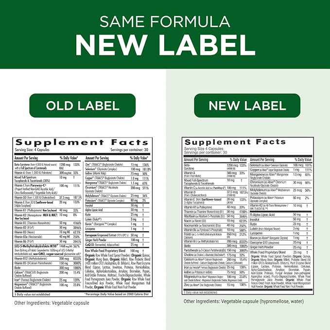 EMERALD LABS Prenatal Clinical Multi - Prenatal Multivitamin with Methylfolate Albion Chelated Gentle Iron Whole-Food Ingredients &amp More - Soy &amp Gluten-Free - 120 Vegetable Capsules (30-Day